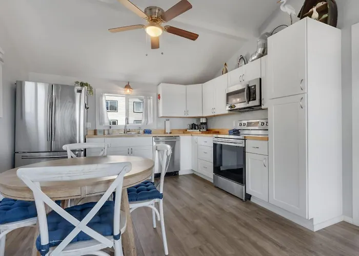 Adorable Nautical-Themed Home With A Private Hot Tub & Ocean Views